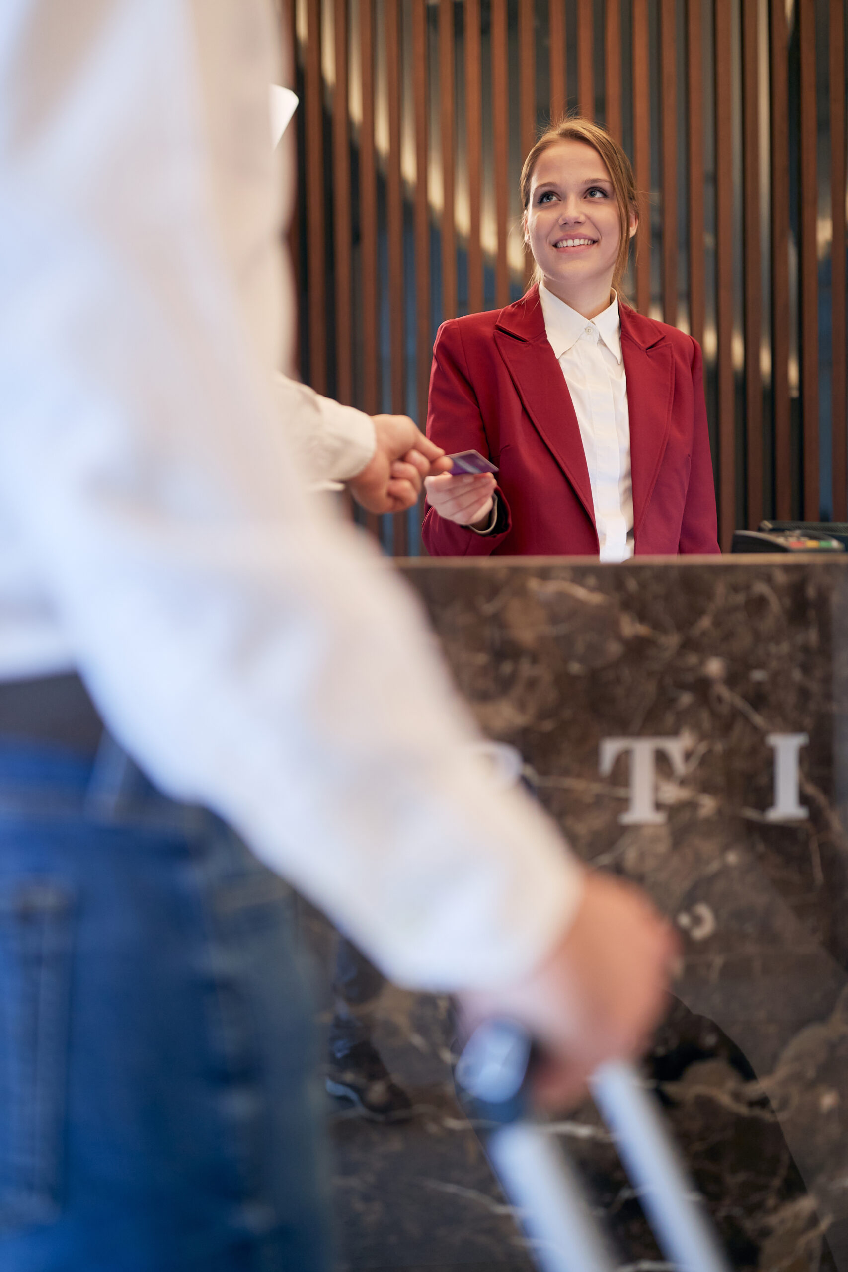 Hotel reception staff