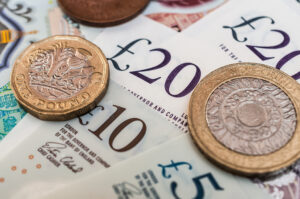 British pounds banknotes